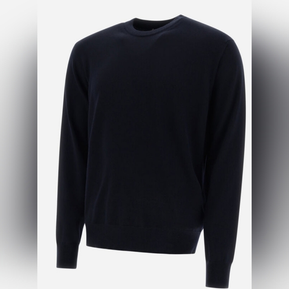 Herno Dark Blue Men's Virgin Wool Sweater Size 48 - Picture 2 of 5